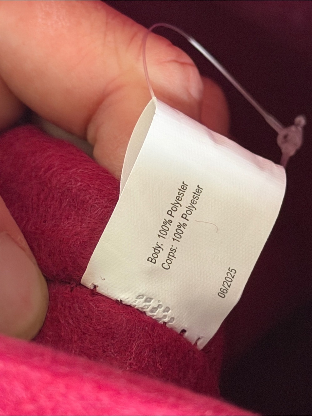 NWT Bath & Body Works Deep Pink Felt Tote - Picture 15 of 16